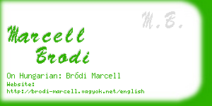 marcell brodi business card